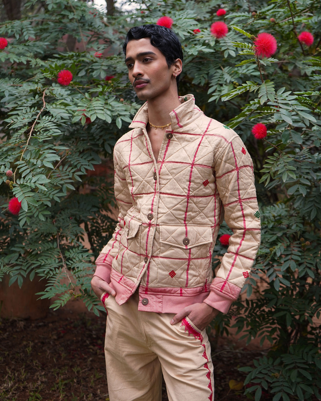 Khet Cream Quilted Jacket – Tega Collective