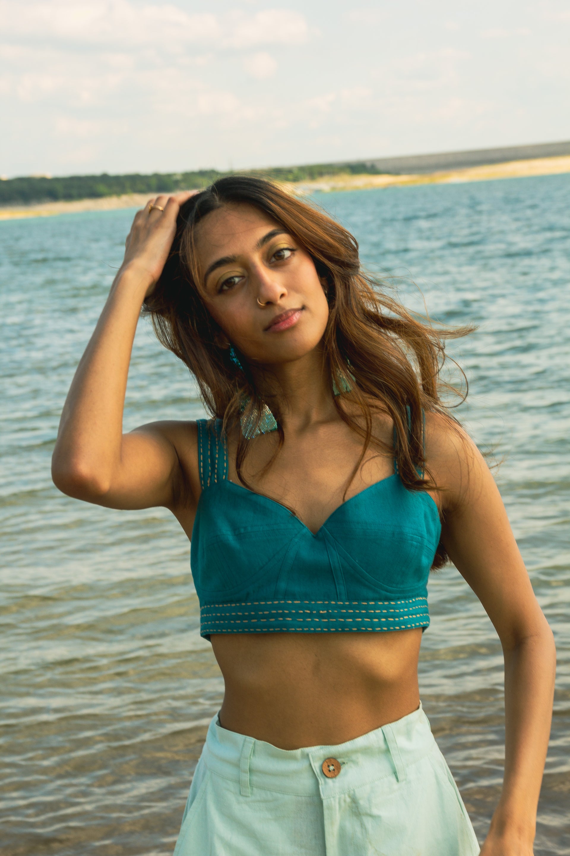 Samudram Coral Bralette – Tega Collective